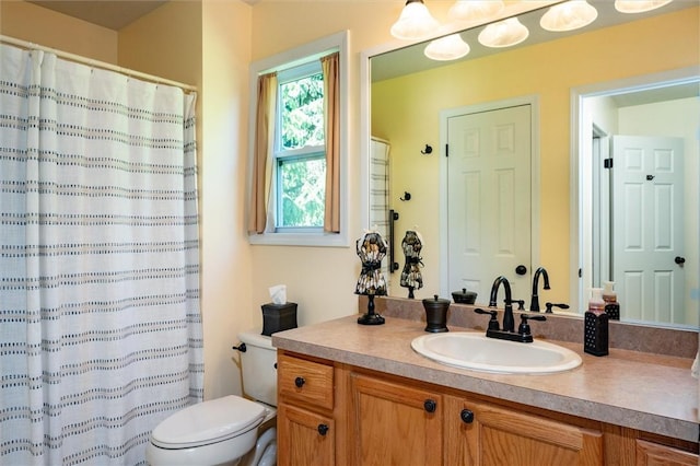 1401 Mountain Laurel Ln, Ontario, NY 14519 - bathroom with vanity, toilet, and a shower with shower curtain