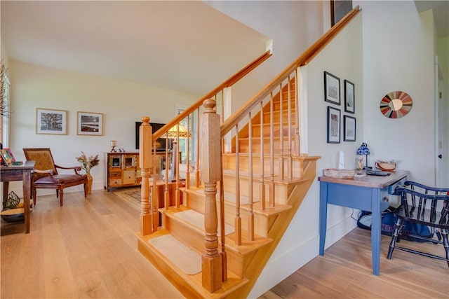 160 Reiss Rd, Otsego, NY 13326 - stairs with wood finished floors