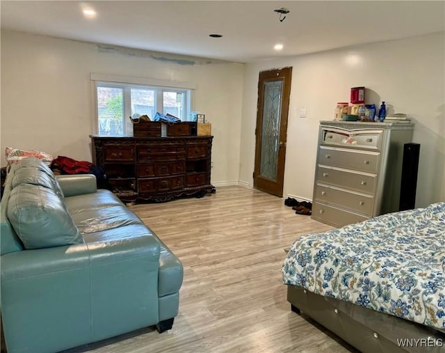 512 Sherman St, Buffalo, NY 14211 - bedroom with wood finished floors and recessed lighting