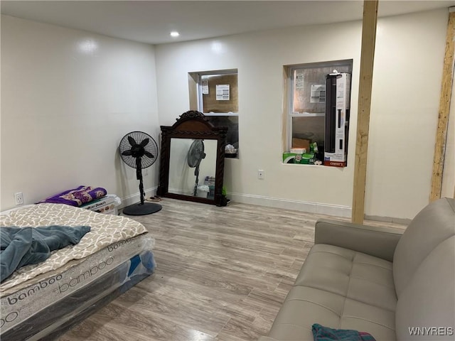 512 Sherman St, Buffalo, NY 14211 - bedroom featuring wood finished floors, baseboards, and recessed lighting