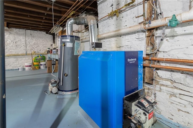 54 Beaver St, Otsego, NY 13326 - utility room with gas water heater
