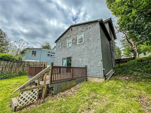 26 Farnham St, Cazenovia, NY 13035 - back of property featuring a deck