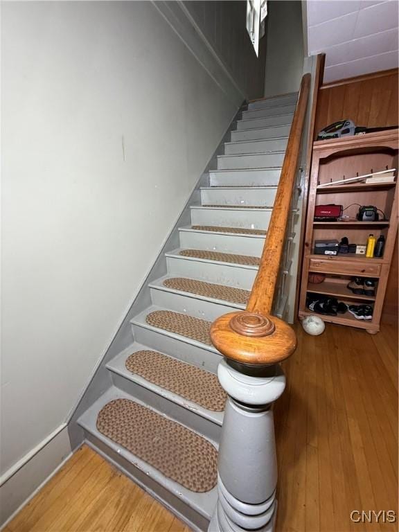 26 Farnham St, Cazenovia, NY 13035 - staircase featuring wood finished floors