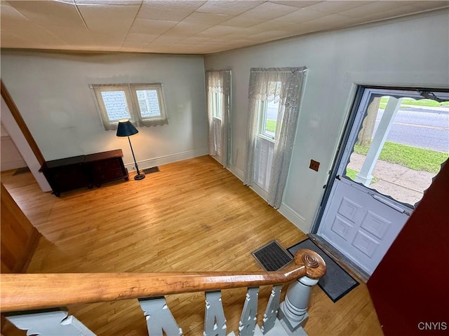 26 Farnham St, Cazenovia, NY 13035 - foyer entrance with plenty of natural light, light wood finished floors, and baseboards