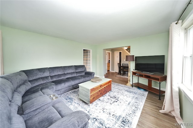 3564 Grafton Ave, Hamburg, NY 14219 - living area featuring wood finished floors, plenty of natural light, and baseboards