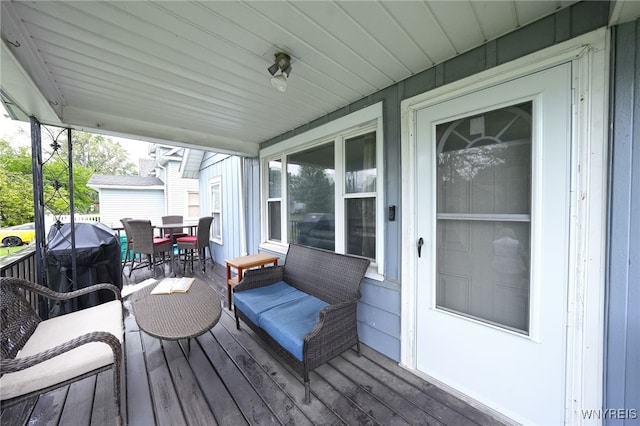 3564 Grafton Ave, Hamburg, NY 14219 - wooden terrace featuring outdoor dining space