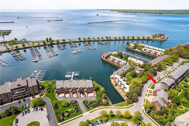 13 Ojibwa Cir, Buffalo, NY 14202 - aerial view of a nearby body of water and numerous boat docks