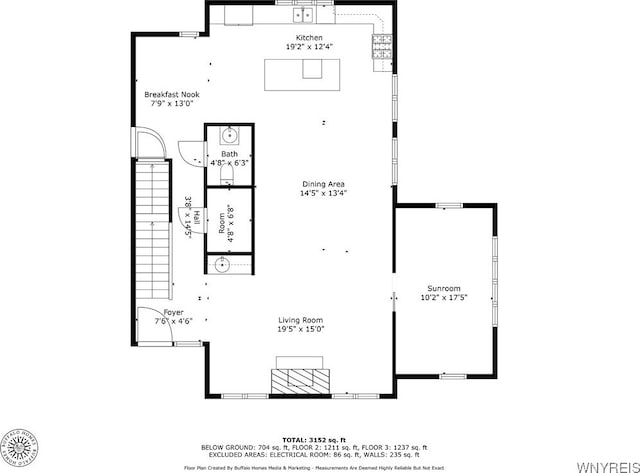 13 Ojibwa Cir, Buffalo, NY 14202 - home floor plan