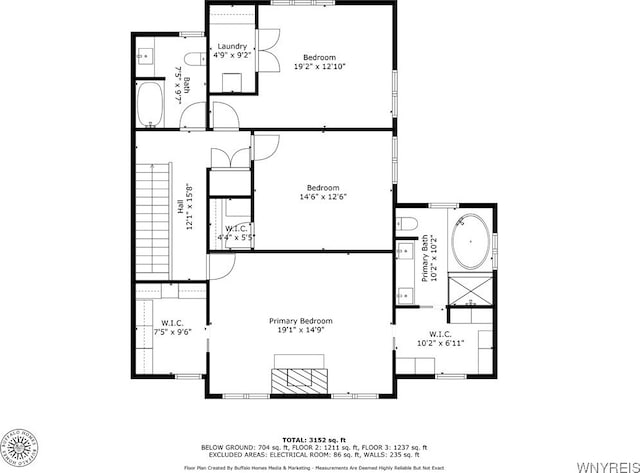 13 Ojibwa Cir, Buffalo, NY 14202 - floor plan / room layout