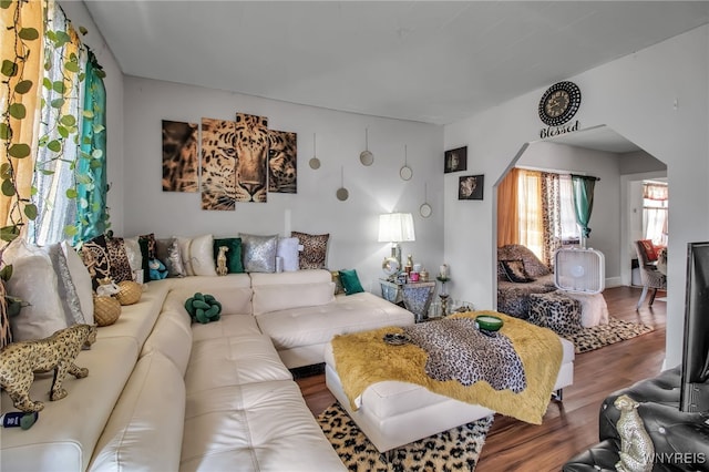 151 Edson St, West Seneca, NY 14210 - living room featuring wood finished floors