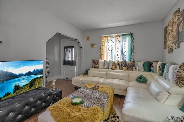 151 Edson St, West Seneca, NY 14210 - living room featuring wood finished floors