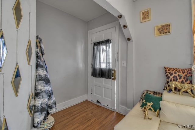 151 Edson St, West Seneca, NY 14210 - foyer entrance featuring wood finished floors and baseboards