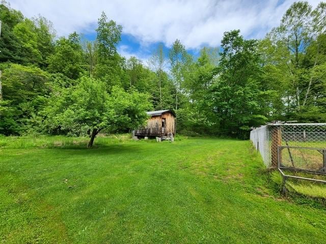 3483 First Fork Rd, Grove Twp, PA 15861 - view of yard featuring an outbuilding