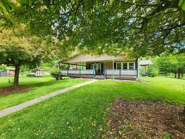 3483 First Fork Rd, Grove Twp, PA 15861 - view of front of property featuring a front yard