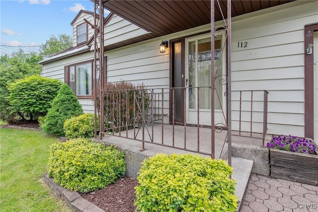 112 Vanida Dr, Camillus, NY 13031 - property entrance featuring covered porch