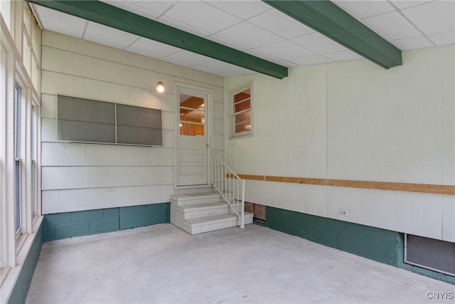 112 Vanida Dr, Camillus, NY 13031 - below grade area featuring wooden walls