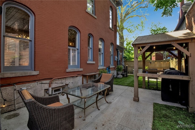 509 Virginia St, Buffalo, NY 14202 - view of patio featuring a gazebo
