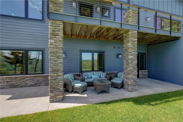8763 Greyton H Taylor Memorial Dr, Urbana, NY 14840 - view of patio / terrace with an outdoor living space