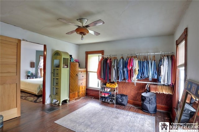 25 Academy St, Westfield, NY 14787 - bedroom featuring wood finished floors and ceiling fan