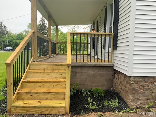 1750 Yates Carlton Townline Rd, Yates, NY 14098 - view of wooden porch