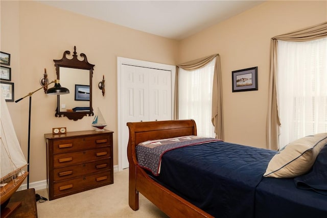 31 Hunters Run, Horseheads, NY 14845 - bedroom featuring light colored carpet, a closet, and baseboards