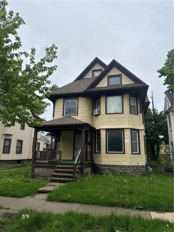 127 Maryland St, Rochester, NY 14613 - view of front of house with a porch and a shingled roof