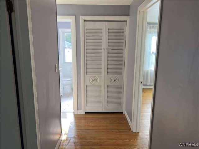 90 Nadon Pl, Tonawanda-Town, NY 14150 - corridor featuring wood finished floors and baseboards