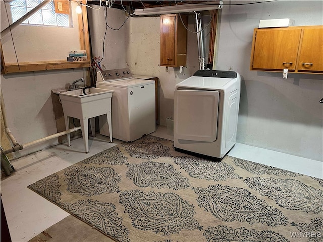 90 Nadon Pl, Tonawanda-Town, NY 14150 - laundry room with cabinet space and washing machine and dryer