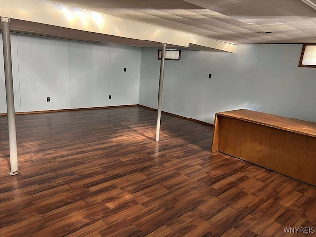 90 Nadon Pl, Tonawanda-Town, NY 14150 - finished below grade area with dark wood-style flooring