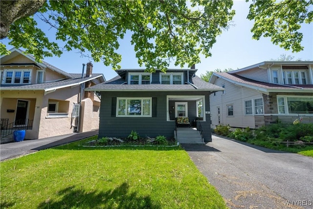 47 Winston Rd, Buffalo, NY 14216 - bungalow featuring covered porch and a front lawn