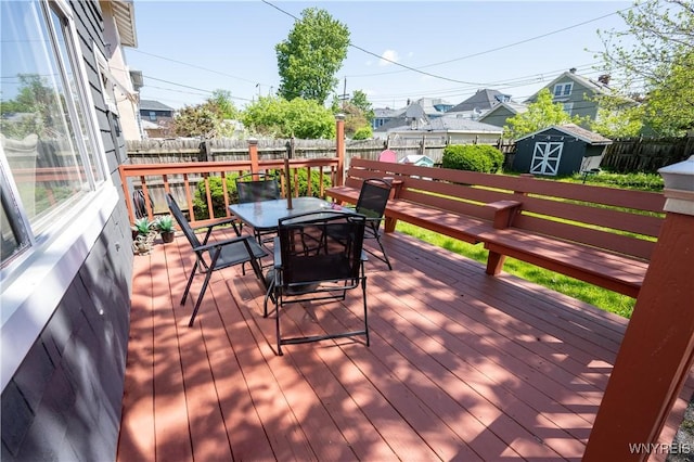 47 Winston Rd, Buffalo, NY 14216 - deck featuring outdoor dining space, a fenced backyard, and a residential view