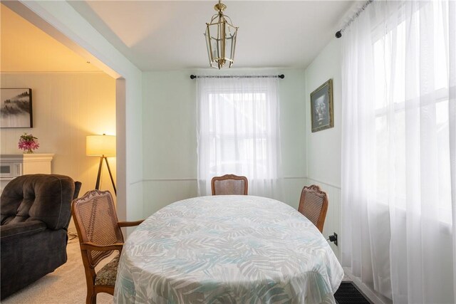 182 E Pulteney St, Corning City, NY 14830 - dining space featuring light colored carpet