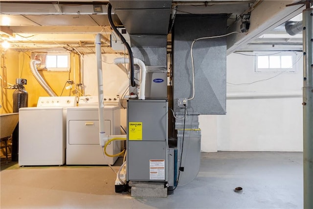 182 E Pulteney St, Corning City, NY 14830 - basement with independent washer and dryer and healthy amount of natural light
