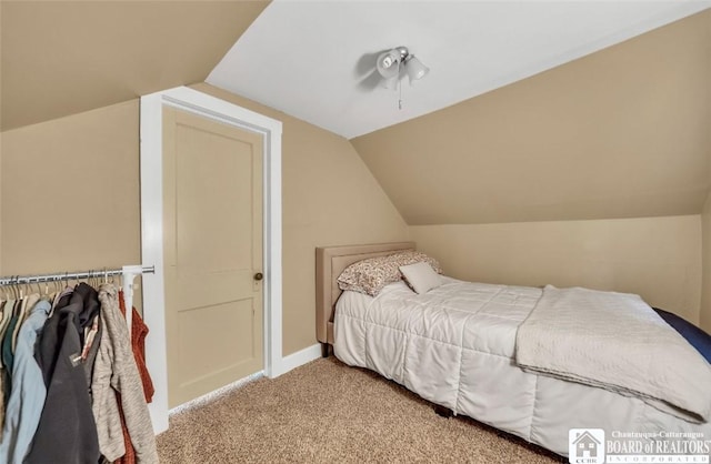 88 Summit Ave, Orchard Park, NY 14127 - carpeted bedroom with vaulted ceiling and baseboards