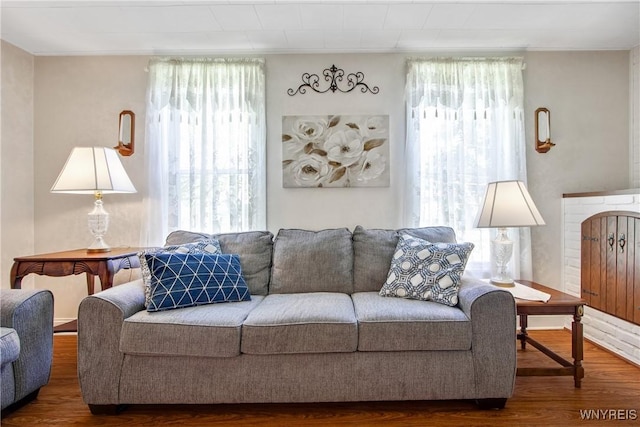 7263 Quaker Rd, Orchard Park, NY 14127 - living area featuring wood finished floors and plenty of natural light