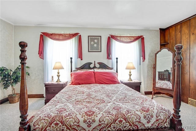 7263 Quaker Rd, Orchard Park, NY 14127 - carpeted bedroom with multiple windows, crown molding, and baseboards