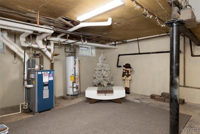 2884 Main St, Buffalo, NY 14214 - below grade area featuring gas water heater and a heating unit