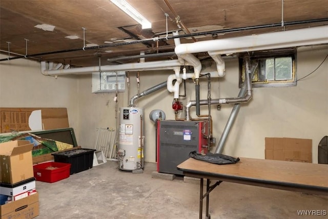 2884 Main St, Buffalo, NY 14214 - utility room with water heater and a heating unit