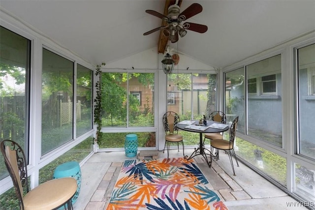 2884 Main St, Buffalo, NY 14214 - sunroom / solarium with healthy amount of natural light and a ceiling fan