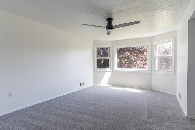 82 Haskins Ln N, Greece, NY 14468 - carpeted spare room with ceiling fan, baseboards, and a textured ceiling