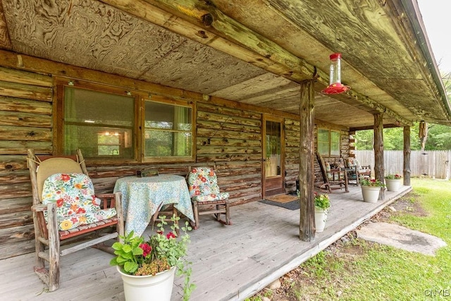 4090 Old Kennedy Rd, Onondaga, NY 13120 - view of wooden deck