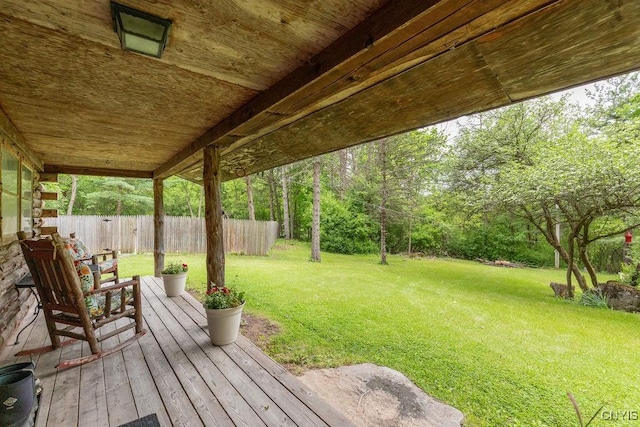 4090 Old Kennedy Rd, Onondaga, NY 13120 - view of wooden terrace