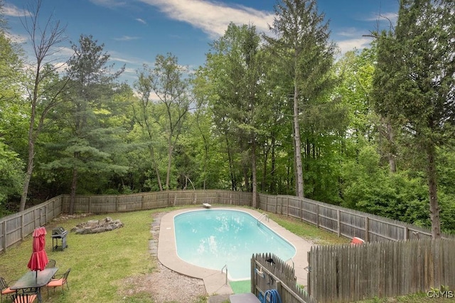 4090 Old Kennedy Rd, Onondaga, NY 13120 - view of pool featuring a diving board