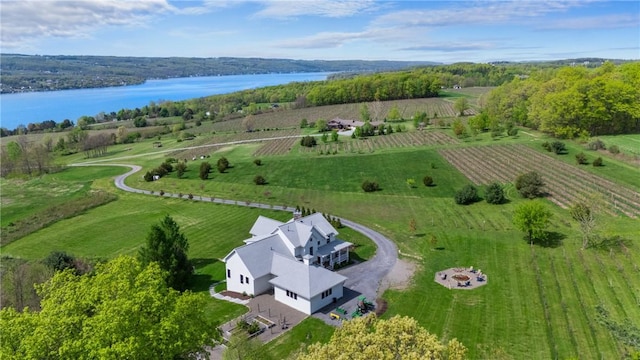 503 Grandview Ln, Milo, NY 14527 - aerial view of property's location with rural landscape and a nearby body of water