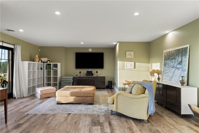 503 Grandview Ln, Milo, NY 14527 - living room featuring wood finished floors and recessed lighting