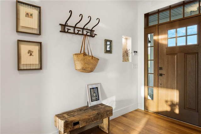 503 Grandview Ln, Milo, NY 14527 - entrance foyer with wood finished floors and baseboards