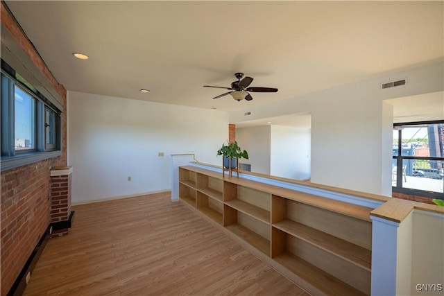 526 Plum St Unit 408, Syracuse, NY 13204 - corridor with light wood finished floors, baseboards, and recessed lighting