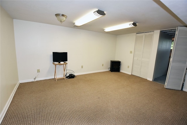 414 Fox Run, Gates, NY 14606 - finished basement with light carpet and baseboards