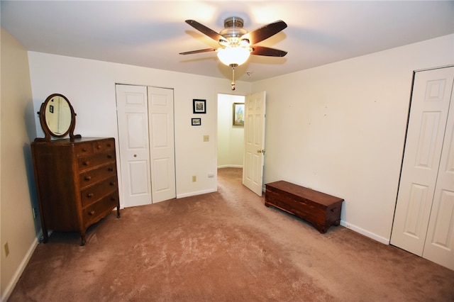 414 Fox Run, Gates, NY 14606 - bedroom with carpet floors, baseboards, and a ceiling fan
