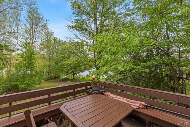 633 Eno Rd, Elbridge, NY 13080 - view of wooden deck